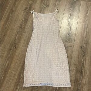 Elegant Cream Sleeveless Dress